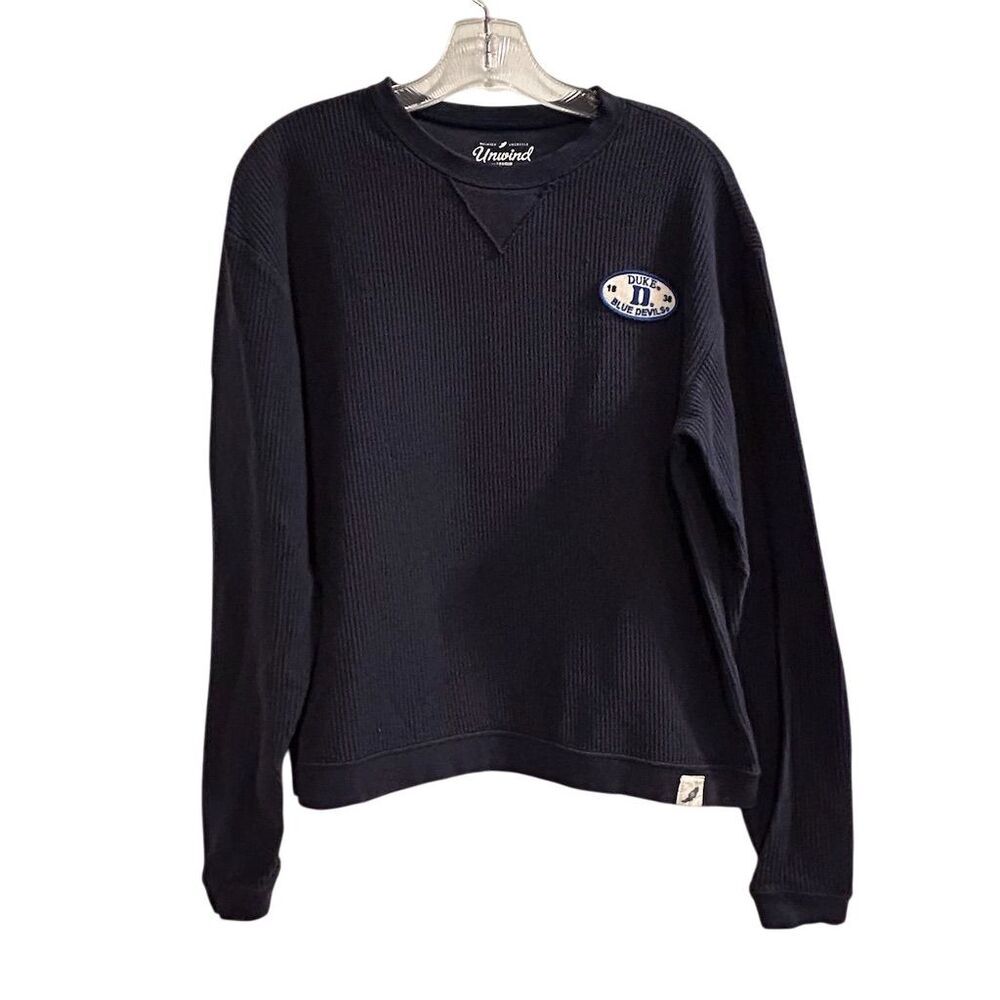Unwind by League Women's Blue Crew Neck Sweatshirt Size S Casual‎ Long Sleeve